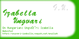 izabella ungvari business card